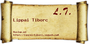 Lippai Tiborc névjegykártya